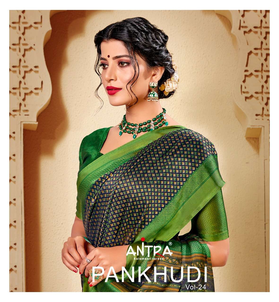 Buy Pankhudi Vol 24 Antra Online Wholesale Designer Black Rangoli Saree